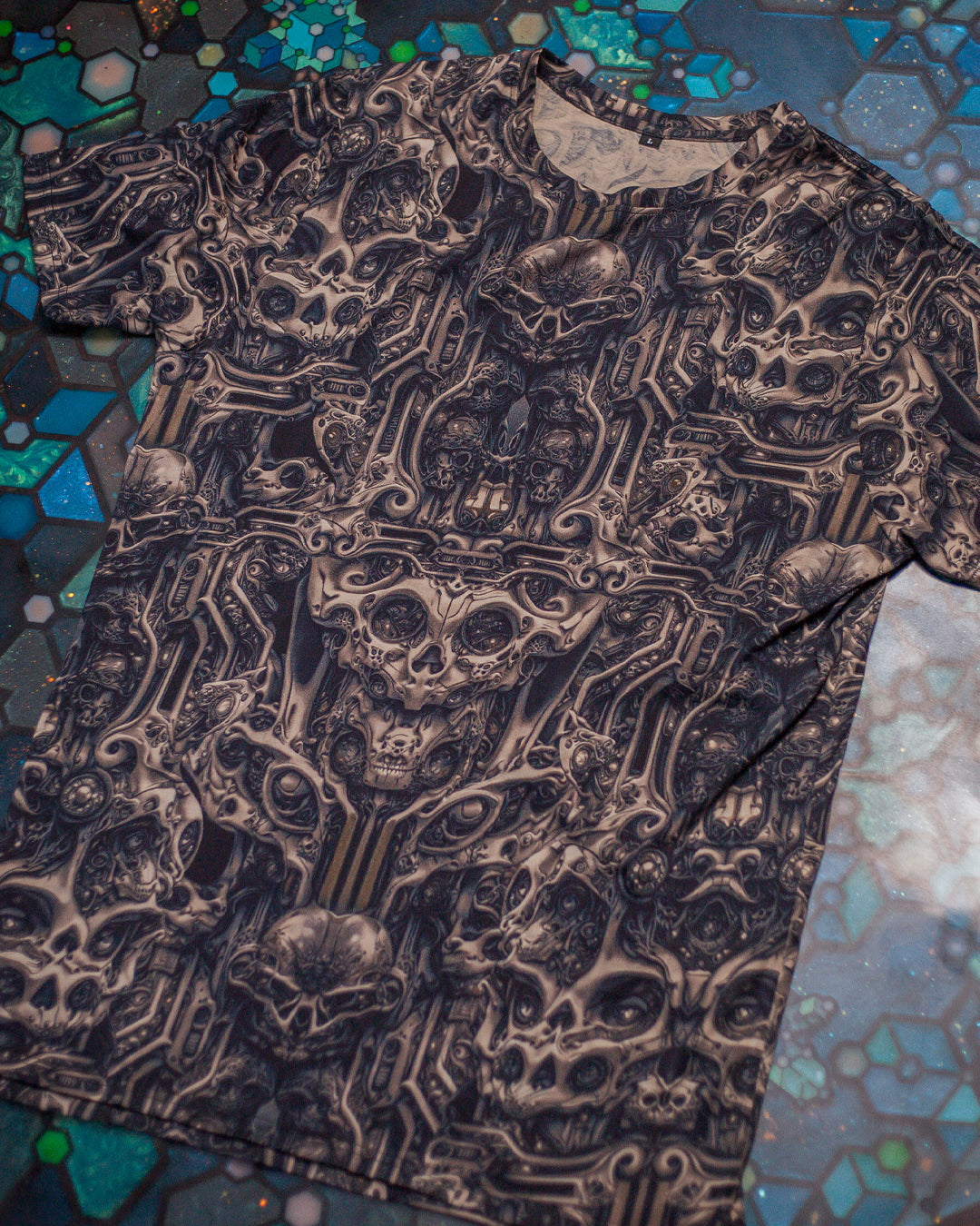New T-Shirt Men / Cotton Supima AOP - SKULLOHOLICS